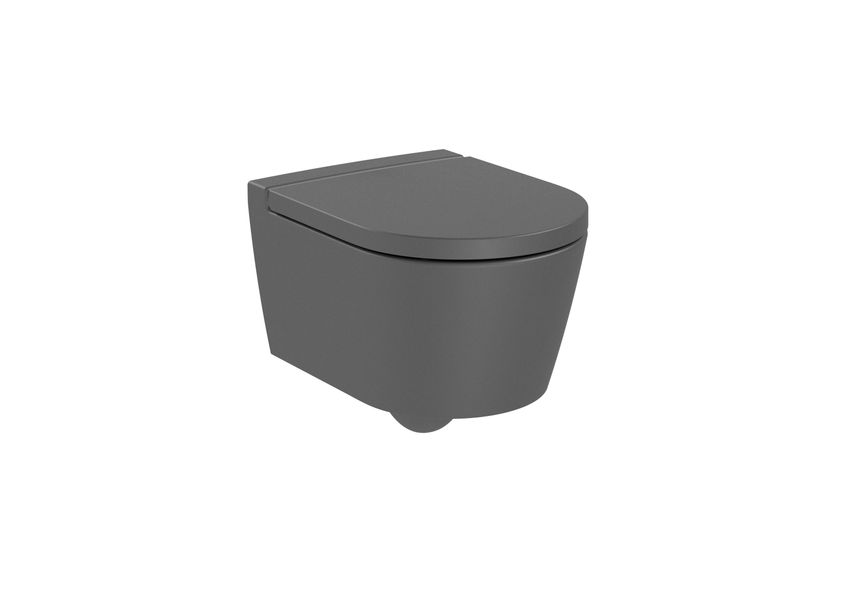 Сиденье крышка для унитаза INSPIRA Round Compacto soft-closing цвет Onyx Roca A80152C64B A80152C64B фото
