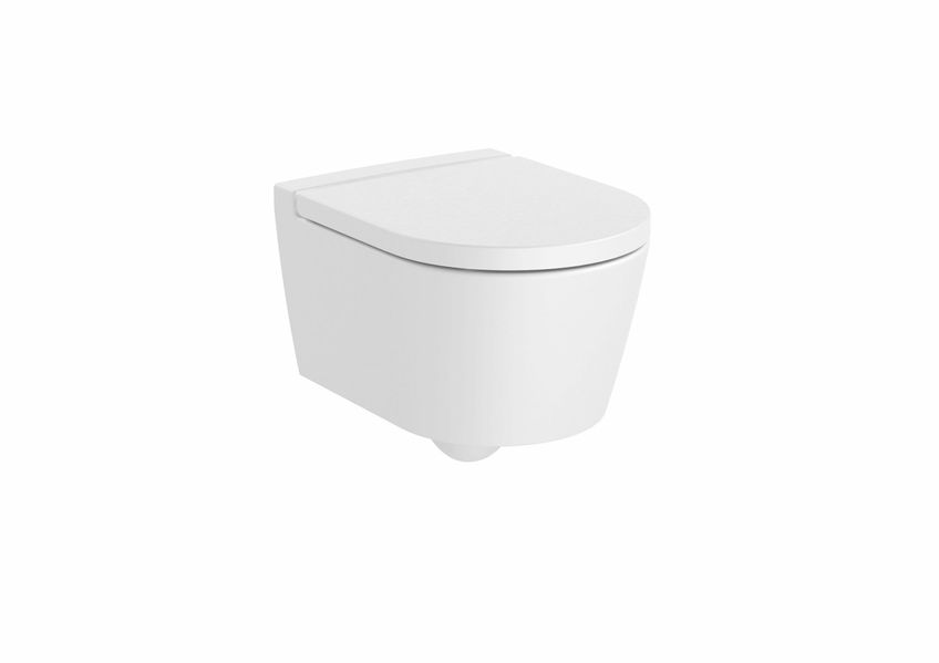 Сиденье крышка для унитаза INSPIRA Round Compacto soft-closing цвет белый мат Roca A80152C62B A80152C62B фото
