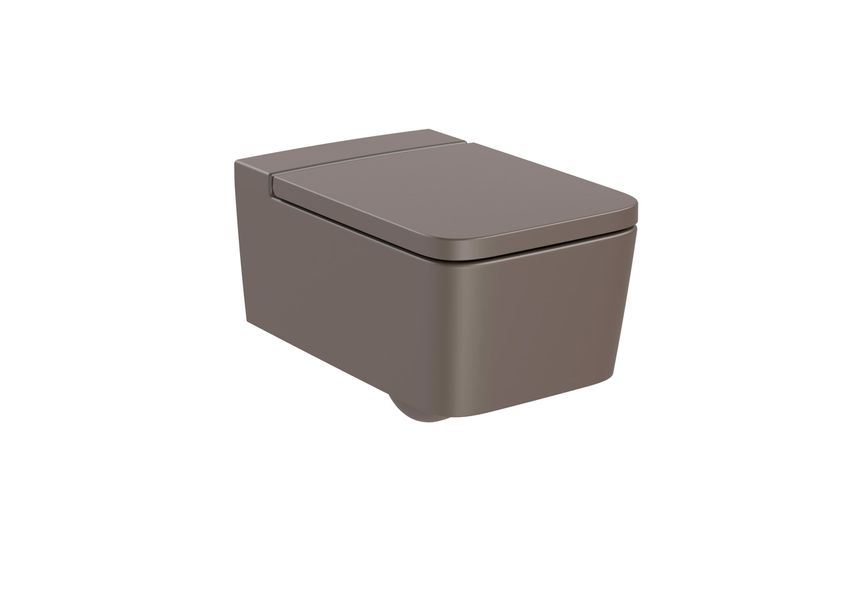 Сиденье крышка для унитаза INSPIRA Square soft-closing цвет Cafe Roca A80153266B A80153266B фото