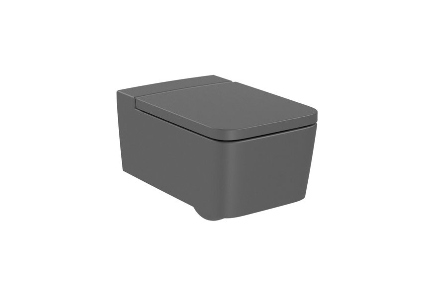 Сиденье крышка для унитаза INSPIRA Square soft-closing цвет Onyx Roca A80153264B A80153264B фото